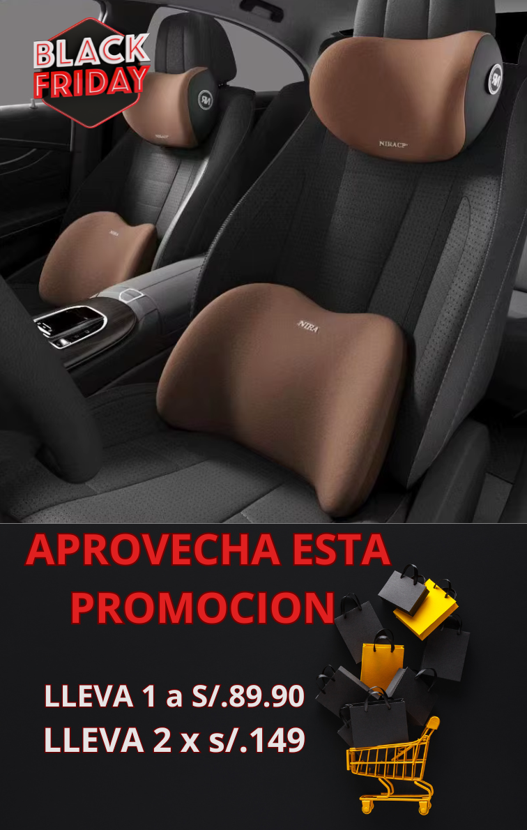 COJIN ERGONOMICO PARA AUTO ERGORIDE 🚗 PRO